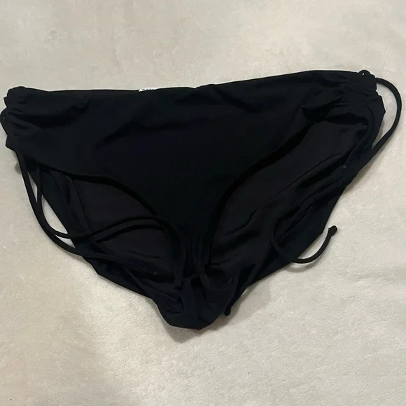 Athleta Swim Athleta Cinch Full Coverage Bikini Black Swim